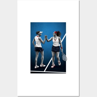 Serena & Venus Williams Tennis Artwork Posters and Art